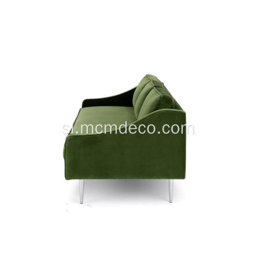 Kavč iz zelene tkanine Mirage Grass